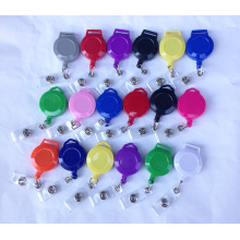 Plastic/Metal Retractable Custom ID Card Holder Badge Reels for Lanyards